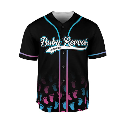 Gender Reveal party Blue or Pink Baseball Jerseys, 3D Shirts for Women Men, Gifts shirt for new mom new dad