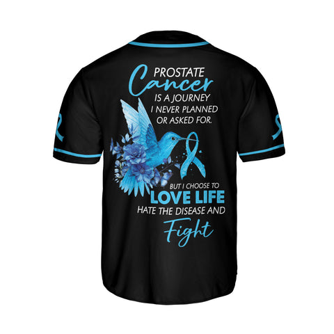 Personalized Name Number Prostate Cancer Jersey, Fight Prostate Cancer Baseball Jersey for women men