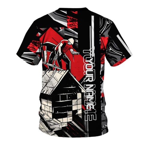 Personalized Roofer Tshirt, Roofing Shirt Men, Gift for Roofer 3D All Over Printed Tshirt, Gift for Father's Day and Birthday
