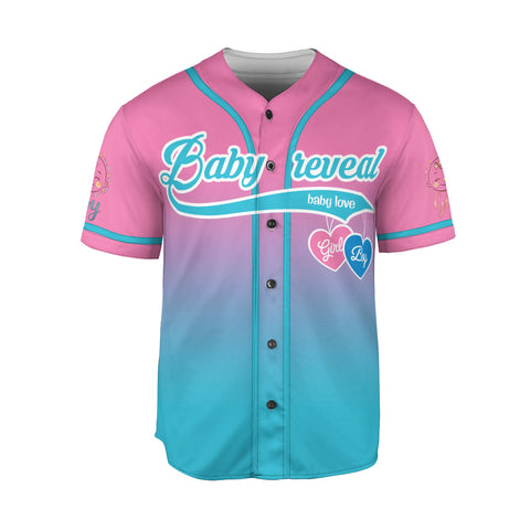 Baby Gender Reveal Baseball Jerseys, Team Girl Team boy Shirts for New Mom Dad