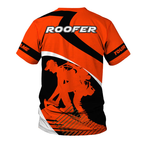 Personalized Roofer 3D shirt with Name, Roofing Shirt for Men, Gift for Roofer 3D All Over Printed Tshirt