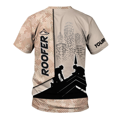 Customized Roofer 3D shirt, Roofing Shirt for Men, Gift for Roofer 3D All Over Printed Tshirt