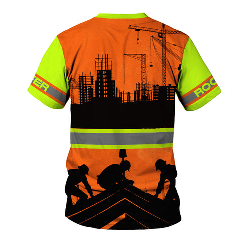 Custom Name Roofer 3D shirt, Roofing Shirt for Men, Gift for Roofer 3D All Over Printed T-shirt