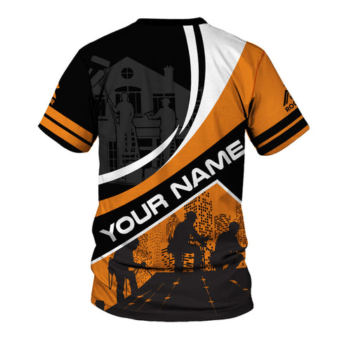 Custom Name Roofer 3D shirt for Roofer, Roofing Shirt Gift for Man, 3D All Over Printed T-shirt, Birthday gift for Dad