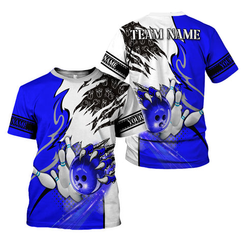 Personalized Bowling Shirt 3D, Custom Name Bowler Gift shirt, 3D All Over Printed Shirt for Men, Women