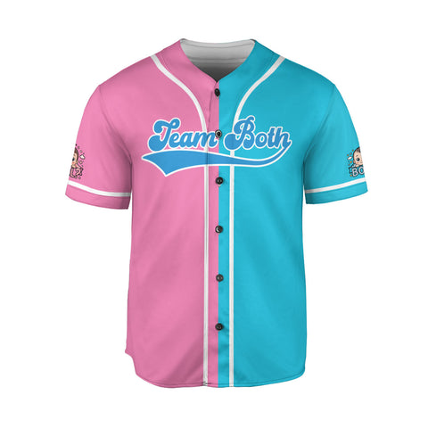Baby Gender Reveal Baseball Jerseys, Team Girl Team boy Shirts for New Mom Dad, Unisex Baseball Jersey