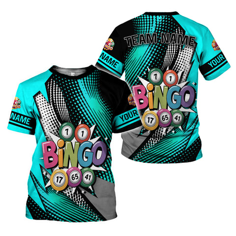 Personalized 3D BINGO Shirt with Name, Custom Bingo game Shirts for Team, Men Women unisex 3D shirt