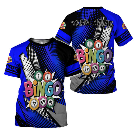Personalized 3D BINGO Shirt with Name, Custom Bingo game Shirts for Team, Men Women unisex 3D shirt