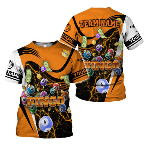 Personalized Name Team Name 3D BINGO Shirt, Custom Bingo game Shirts for Team, Men Women unisex 3D shirt