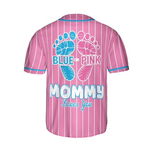 Gender Reveal party Baseball Jerseys, 3D Shirts for Women Men, Gifts shirt for new mom new dad