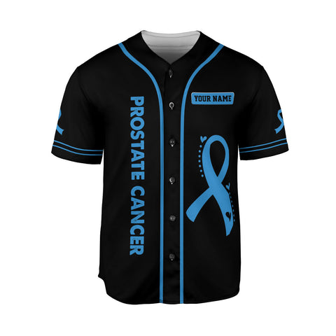 Customized Name Prostate Cancer Jersey, My God is bigger than Prostate Cancer Baseball Jersey