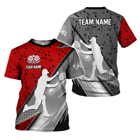 Personalized Team Name and Name PADEL 3D Shirt for Men Women, Custom Bingo game Shirts for Team