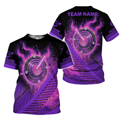 Personalized Dart Shirts Men Women 3D Polo Custom Name Team Jersey Funny Dartboard Shirt S-5XL Gifts