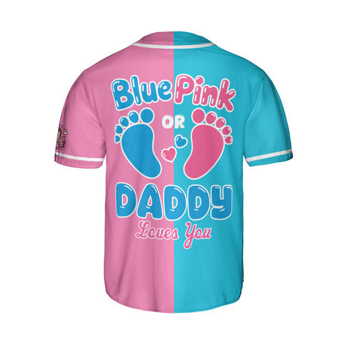 Baby Gender Reveal Baseball Jerseys, Team Girl Team boy Shirts for New Mom Dad, Unisex Baseball Jersey
