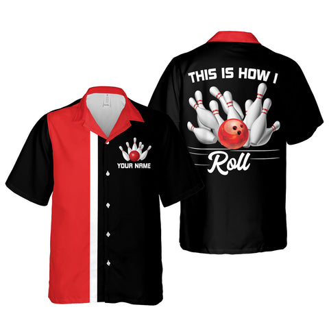 Personalized Name Bowling Hawaiian Shirts for Men and Women, Bowling Hawaii Shirts for Team Bowling, Bowling fan Gift