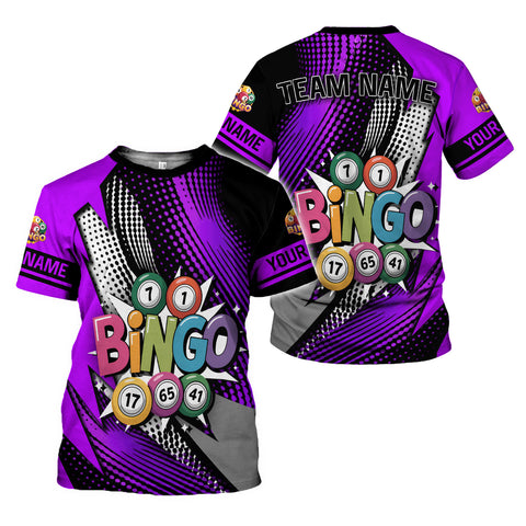 Personalized 3D BINGO Shirt with Name, Custom Bingo game Shirts for Team, Men Women unisex 3D shirt