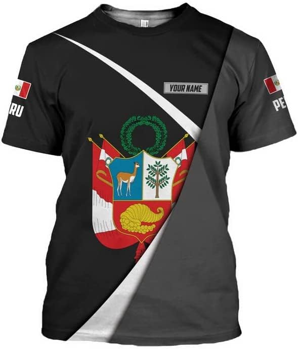 Personalized Peru Shirts for Men,Peru Mens Shirt, Peru Flag Shirt, Peruvian T Shirt, Peru Jersey, Peruvian Shirts