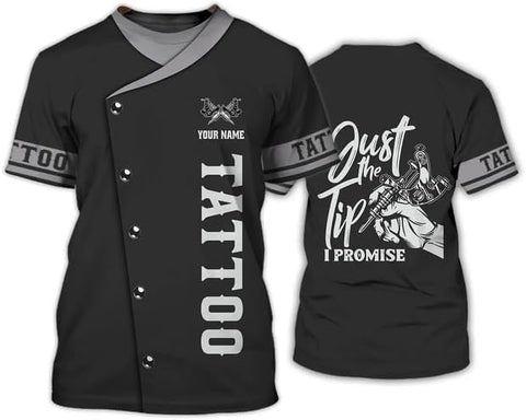 Personalized 3D Classic Tattoo Uniform Tshirt, Gift for Tattoo Men Shirts