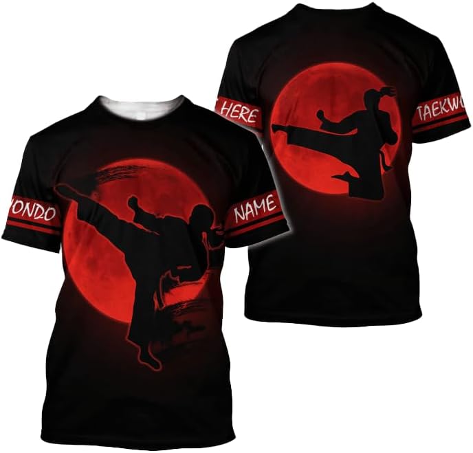 MAPrints Personalized Taekwondo 3D Shirt, Gift for Taekwondo Lover, Taewondo T-Shirts, Sweatshirt, Hoodie and Zip Hoodie