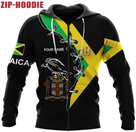 AOVL Personalized Jamaica Shirts Jamaican Pride T-Shirt Jamaica Flag Lion Tshirt Jamaicana Shirts Jamaica Shirt for Men Women