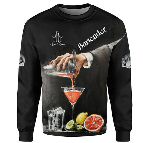 Personalized Bartender 3D Shirt, Custom Name Bartender Tshirts, Bartending 3D shirts for Bartender, Barista Camisas Tshirt for Men