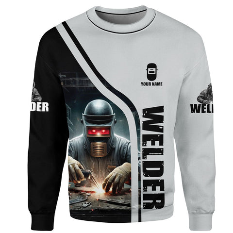 Customized Name Welder Shirt, Welding 3D All Printed Shirt, Welder Shirt for Man, Welder Gift TShirt