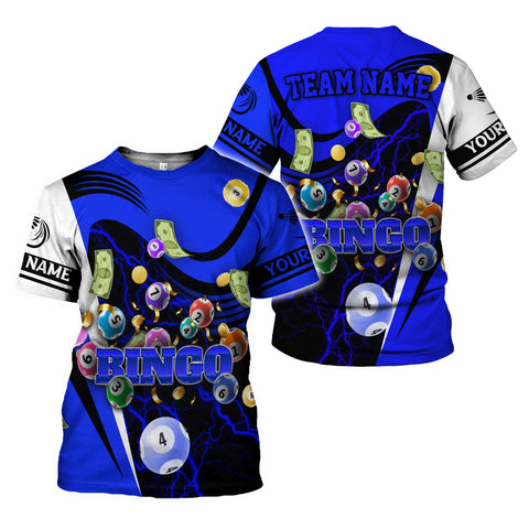 Personalized Name Team Name 3D BINGO Shirt, Custom Bingo game Shirts for Team, Men Women unisex 3D shirt
