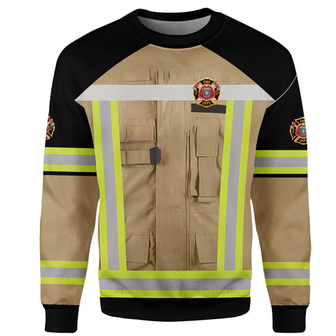 Personalized Name Firefighter 3D Shirt, Custom Fire Man Firefighter Gift shirt, Unisex Tshirts 3D for Men