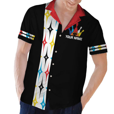 Homedesign Personalized Name Bowling Hawaii Shirts for Men and Women 3D, Bowling Hawaiian Shirts for Team Bowling, Bowling fan Gift