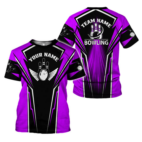 Personalized Name Bowling 3D Shirt for Men Women, Custom Bowler Gift shirt, 3D All Over Printed Shirt