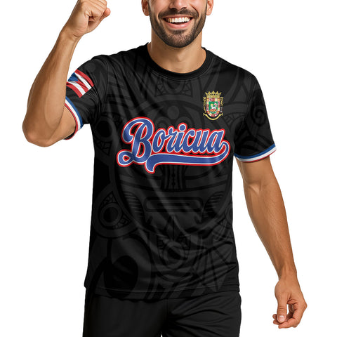 Custom Name Number Puerto Rico Soccer Jersey, Football Uniforms for Team, Soccer Jersey Gift for Men