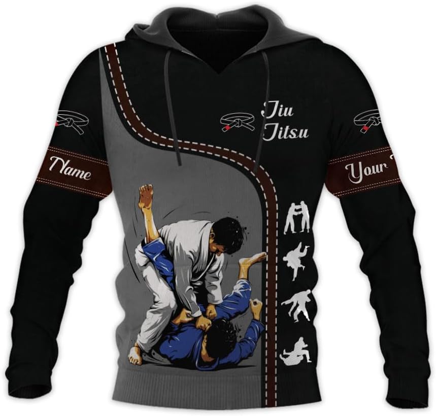 Personalized Jiu Jitsu 3D Shirts for Men, Women Jiu Jitsu Shirt, Jiu Jitsu Gifts, Jiu Jitsu T Shirt, Jujitsu Gifts (HD304)