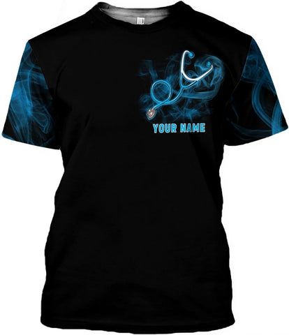 MoonArt Personalized Name Nurse Shirt Nurse Gifts Nurse Graduation Gift Funny Nurse T-Shirt Gift, Nursing Emergency Shirts