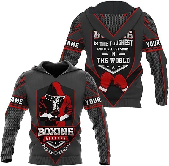 MAPrints Personalized Boxing 3D Hoodies, Gift Boxer T-Shirt, Boxing Hoodies, Sweatshirt, Shirt For Boxing Lovers, Boxing Gift