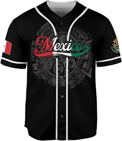 Mostefy Personalized Mexico Baseball Jerseys Mexican Eagle & Flag Shirt for Teams, Mexico Shirts for Men & Women Size S-5XL1