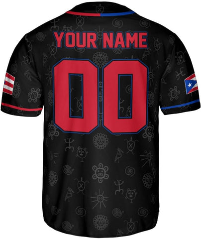 RoyalBro Personalized Puerto Rico Baseball Shirt - Custom Team Name, Puerto Rican Baseball Jersey for Men