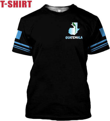 Mostprints Personalized Guatemala Shirt 3D Guatemala Camisas Guatemala Flag Shirts, Guatemalan Pride T-Shirt for Men Women