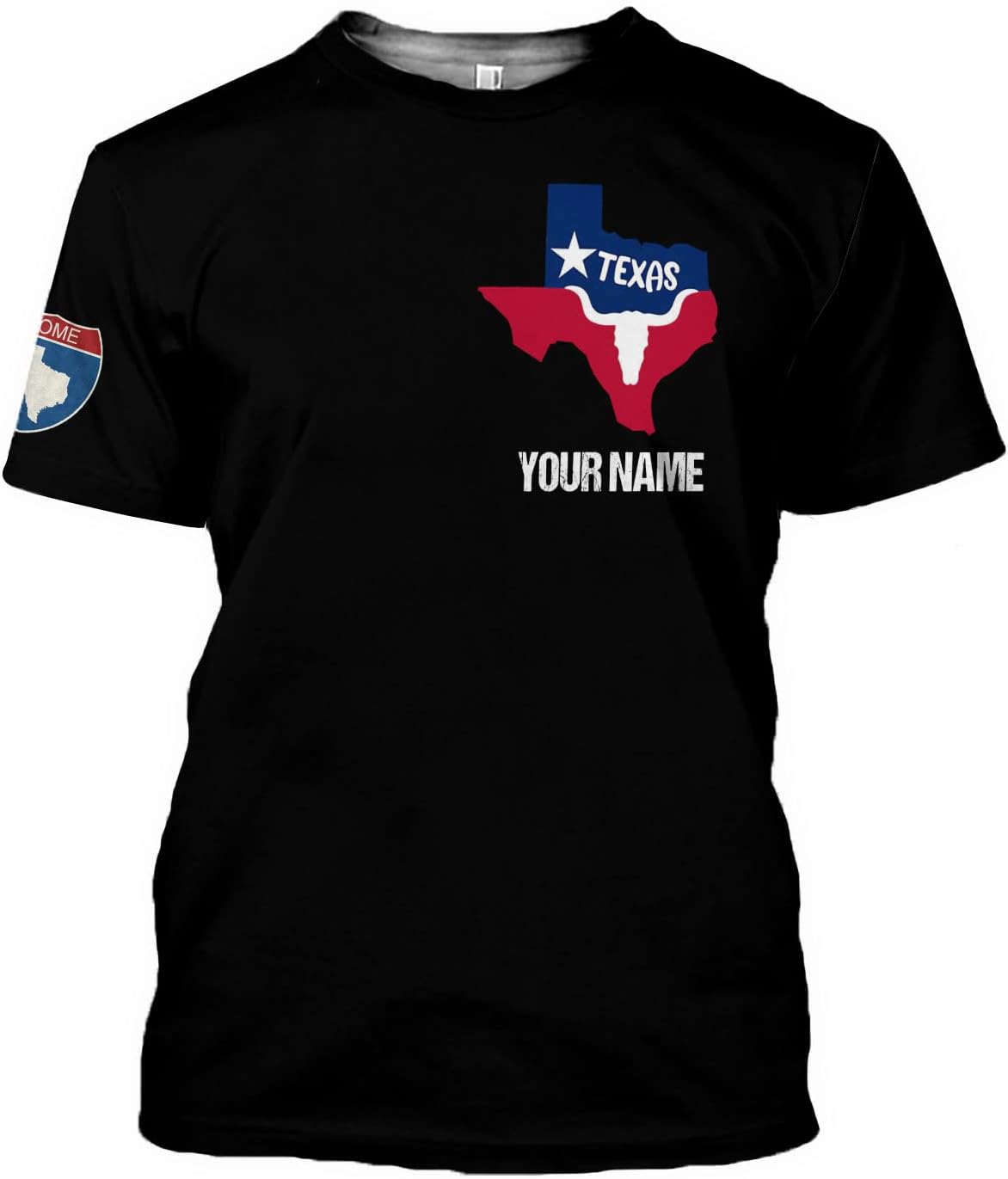 HomeDesign Personalized Name Texas Flag and Map Dont Mess with Texas Shirts 3D Unisex Shirt for Men Women Adult Size S-5XL