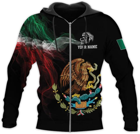 RoyalBro Personalized Mexico Shirts, Camisas De Mexico, Mexico Shirts for Men, Mexican Flag Jersey Shirt Mexico 3D Shirt