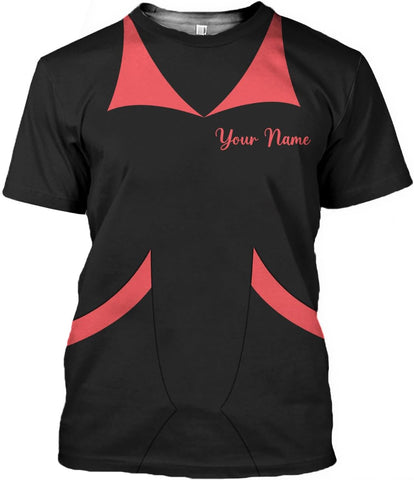 MoonArt Personalized Hoosekeeping Shirts 3D Over Print for Men & Women, Housekeeper House Cleaning Uniforms for Women
