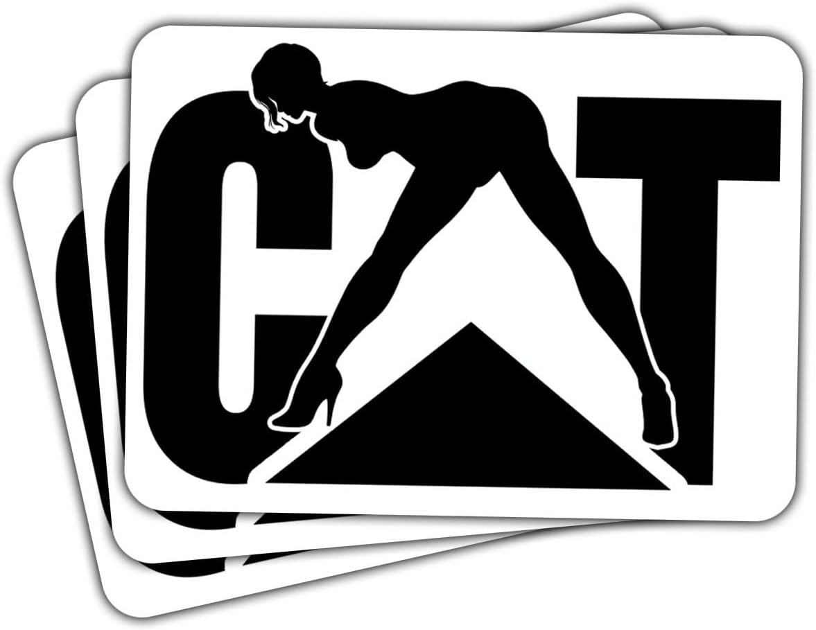 (3 Pcs) Heavy Equipment Sticker, Hard Hat Stickers for Men Dirty, Construction Vinyl Stickers for Laptop Water Bottle Phone Car Window Helmet 3 Inches