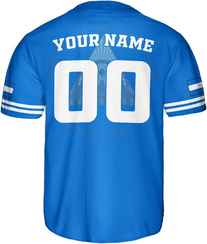 Podagree Personalized Nicaragua Baseball Jersey Shirt Name Nicaraguan Baseball Jersey for Men & Women Nicaraguan Camisas