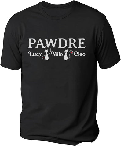 Personalized Best Cat Dad Ever Shirt, Cat Daddy Fathers Day Custom Photo Funny Custom Cat Dad Shirt with Pet Names (Cotton, TS73)