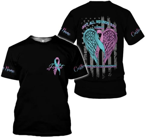 Vybonz Personalized Suicide Awareness Shirt, Suicide Prevention Awareness, Mental Health Awareness, Mental Health Clothing