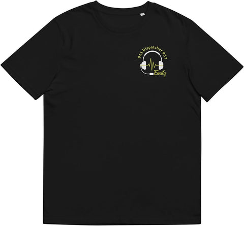 Personalized 911 Dispatcher Apparel, Thin Gold Line Embroidered Sweatshirt, Emergency 911 Hoodie Gift Dispatch Nurse Shirt