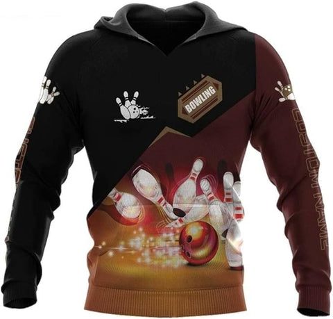 Pretyprints Personalized Bowling Shirt - Custom Bowling Gift for Women & Men