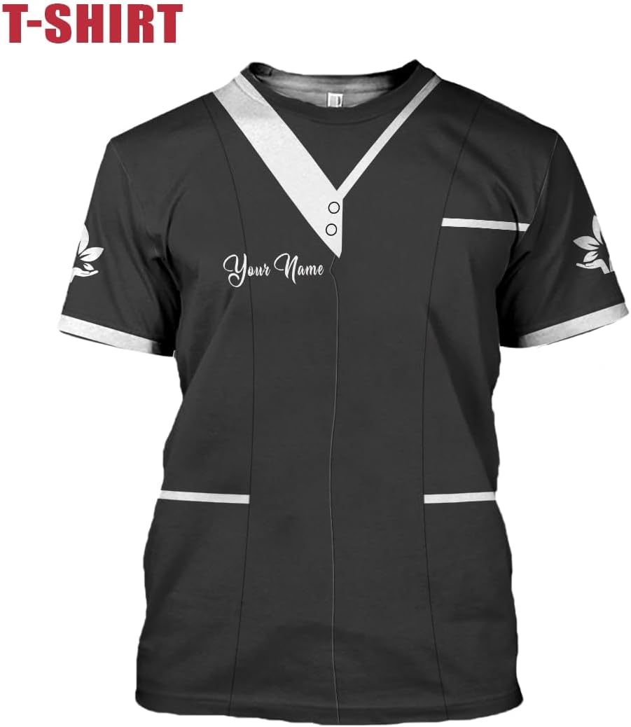 Personalized Massage Therapist Women's T-Shirt - Spa Uniform, Gift