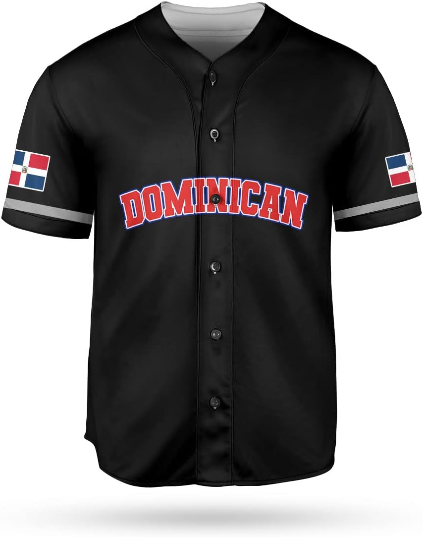 Personalized Dominican Republic Baseball Jersey Shirt,Team Name Republic Dominicana Baseball Jersey for Men and Women