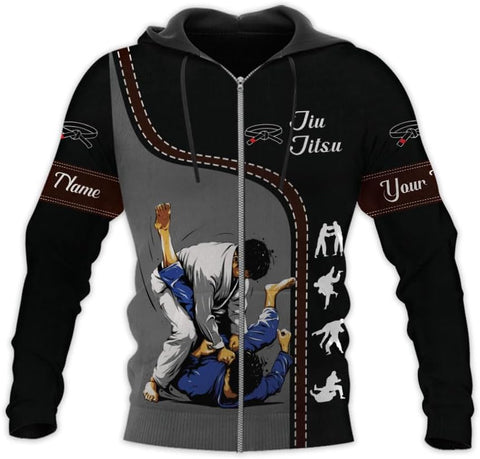 Personalized Jiu Jitsu 3D Shirts for Men, Women Jiu Jitsu Shirt, Jiu Jitsu Gifts, Jiu Jitsu T Shirt, Jujitsu Gifts (HD304)