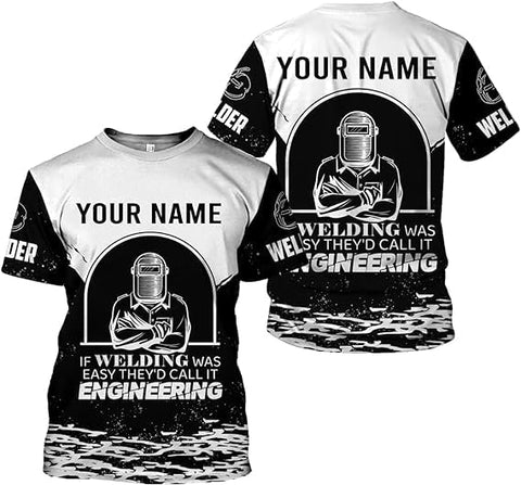 MAPrints Personalized Welder Hoodies, Welder 3D Hoodie Welding Shirt Hoodie, Tshirt, Zip Hoodie, Sweatshirt For Men Women